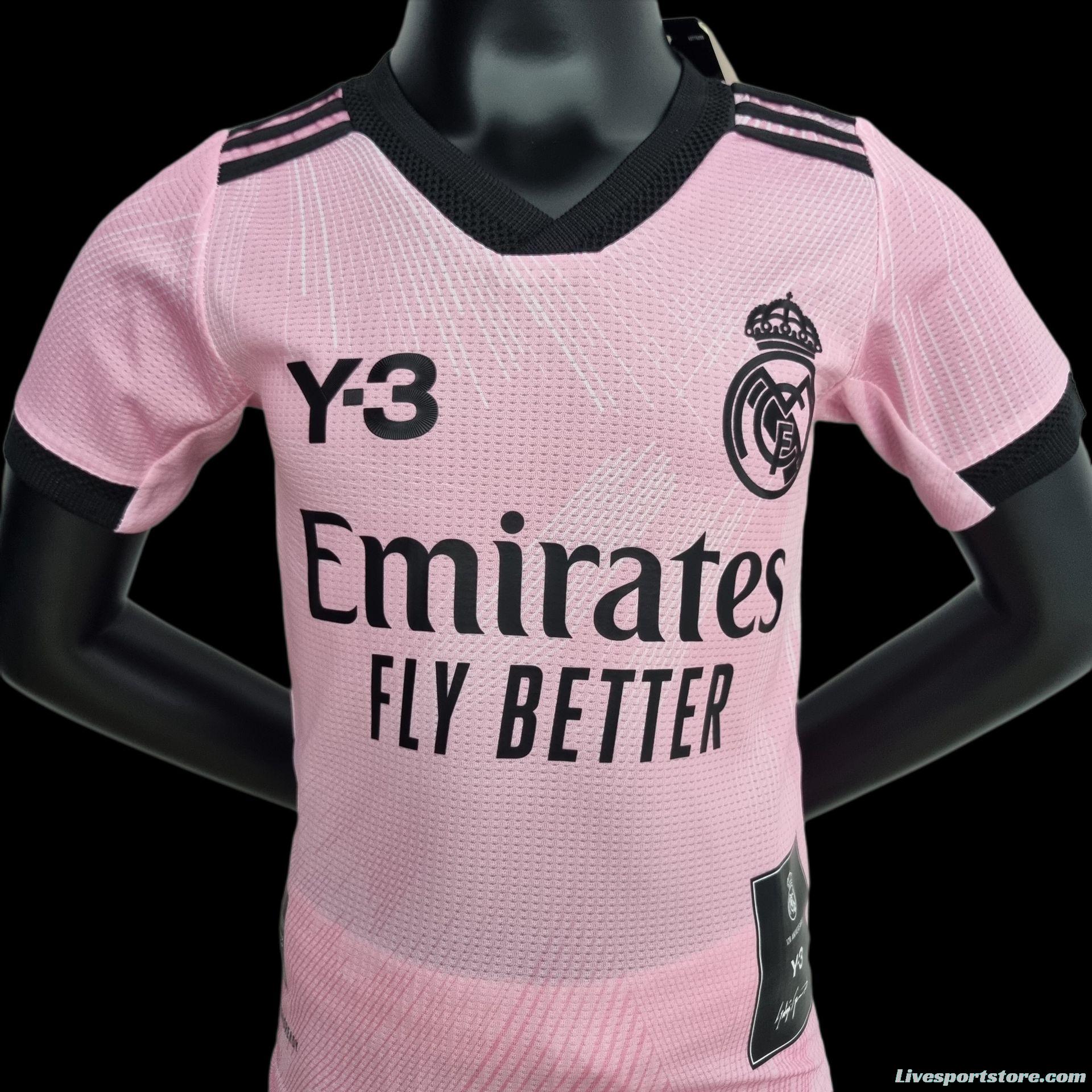 22/23 Real Madrid Y3 Kids Pink  16-28