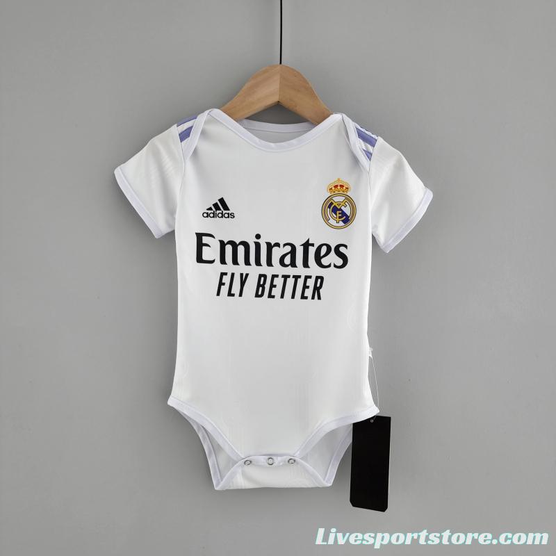 22/23 Real Madrid Home Baby Jersey 6-18 Month KM#0016