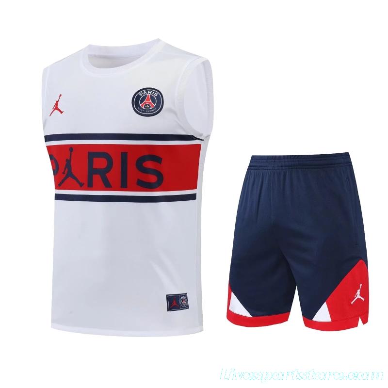 22/23PSG White Red BArsenal Pre-match Training Jersey Vest