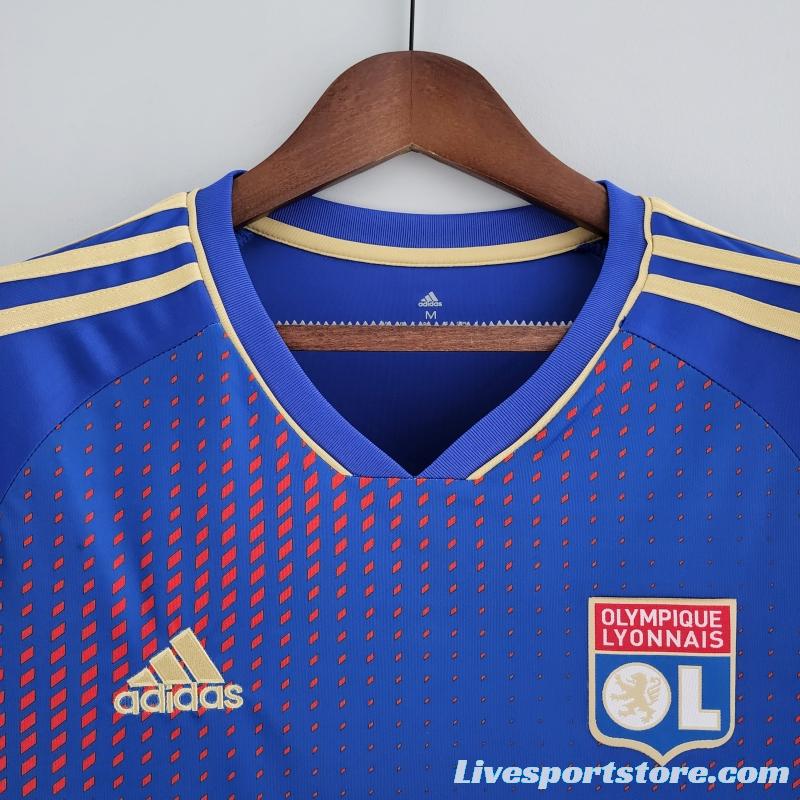 22/23 Lyon Forth Blue Soccer Jersey