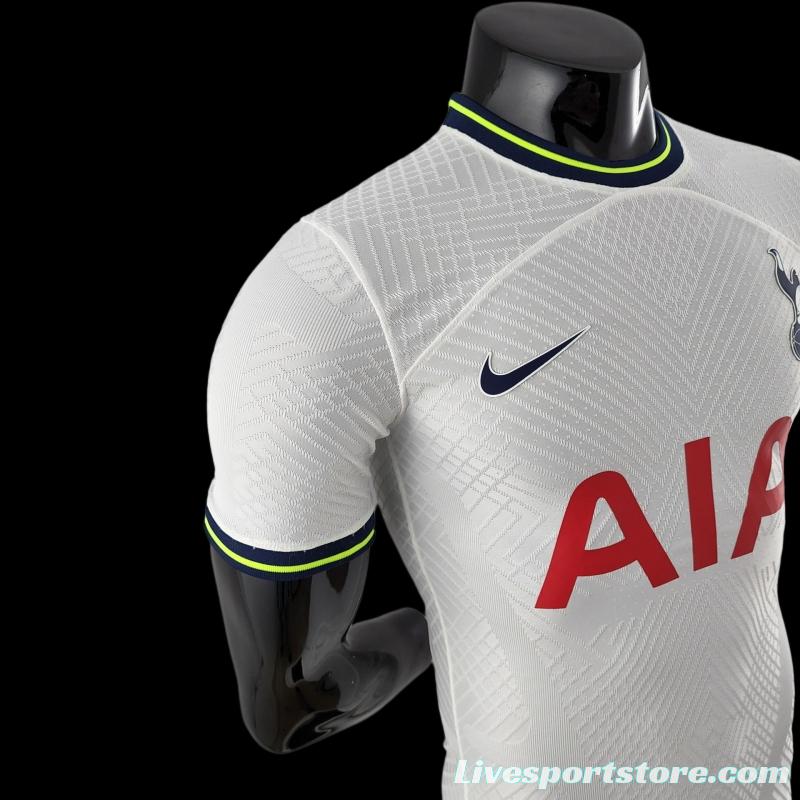 Player Version 22/23 Tottenham Hotspur Home Soccer Jersey