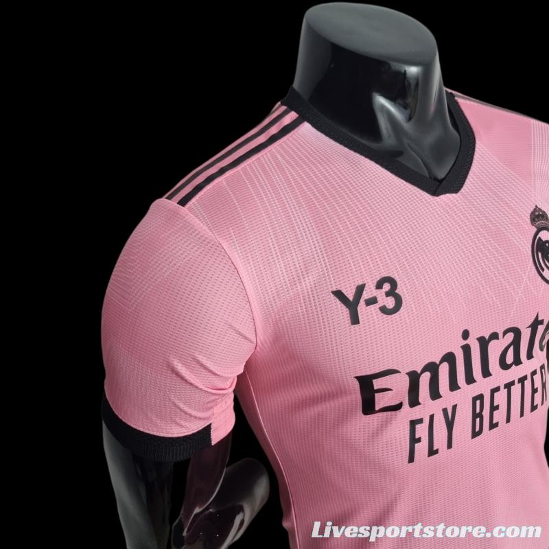 Player Version 2022 Real Madrid Y3 Edition Pink