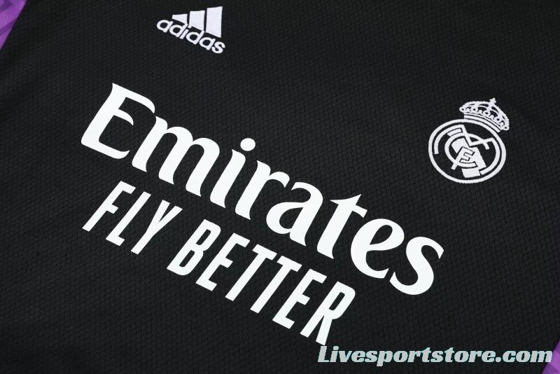 22/23 Real Madrid Black Pre-match Training Jersey Vest