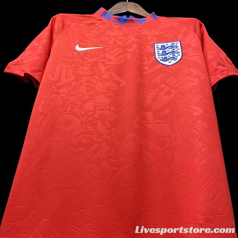 20/21 England Red Pre-match Training Jersey