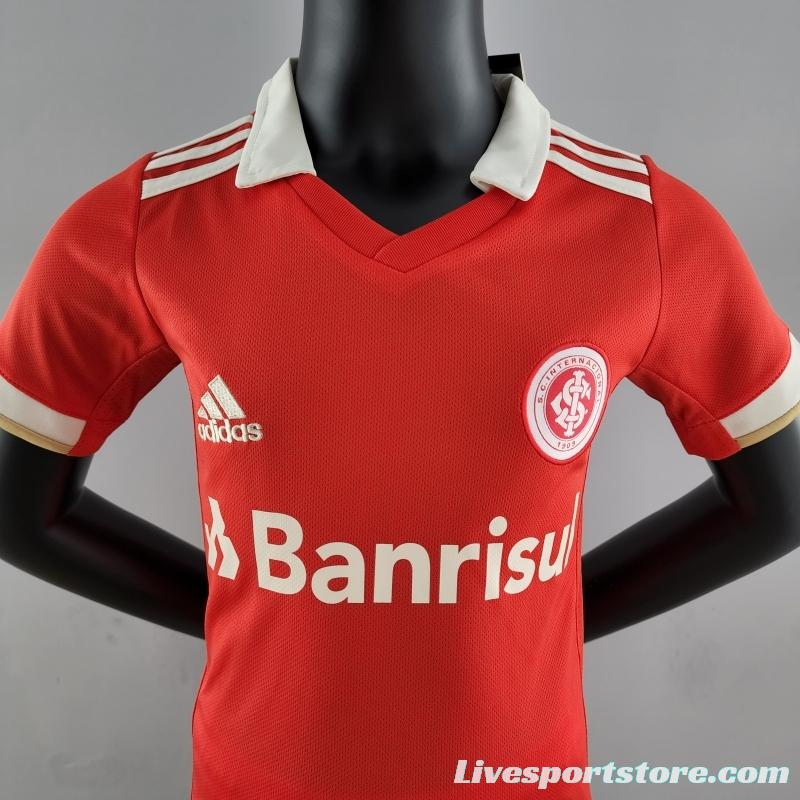 22/23 Kids Kit SC Internacional Home Size 16-28 Soccer Jersey