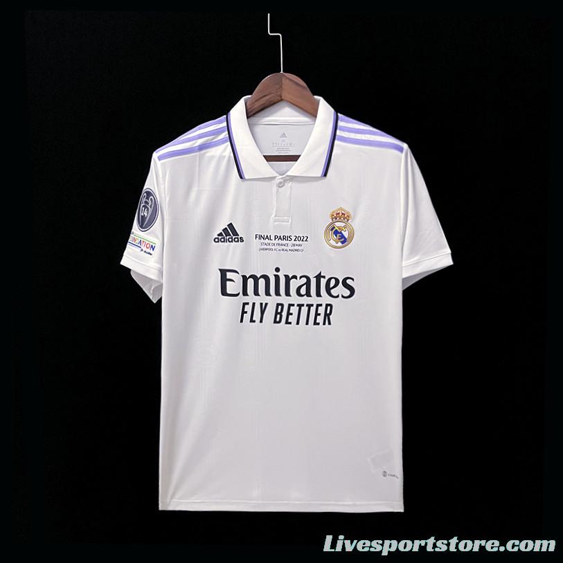 22/23 Real Madrid Home 14 Champions League Winner Soccer Jersey