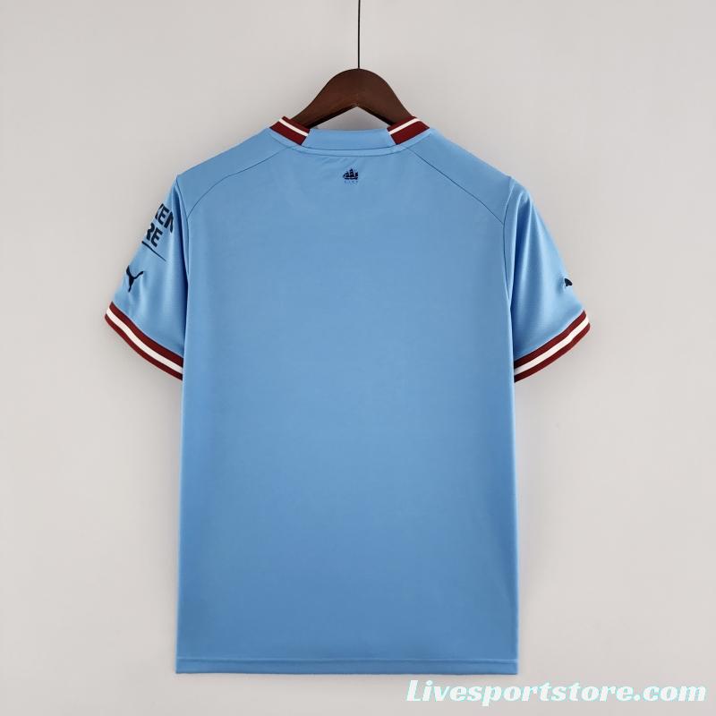 22/23 Manchester City Home Soccer Jersey