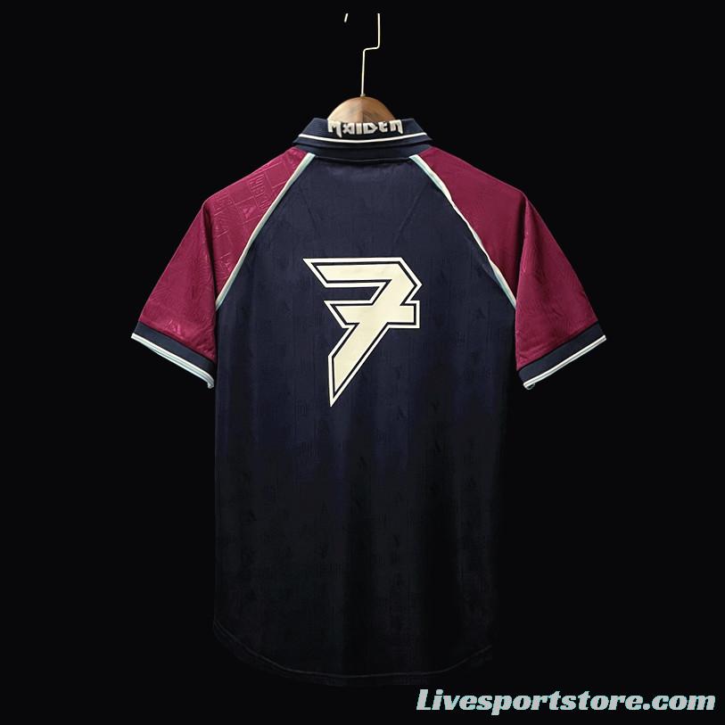 Retro 1999 West Ham Iron Maiden Home Soccer Jersey