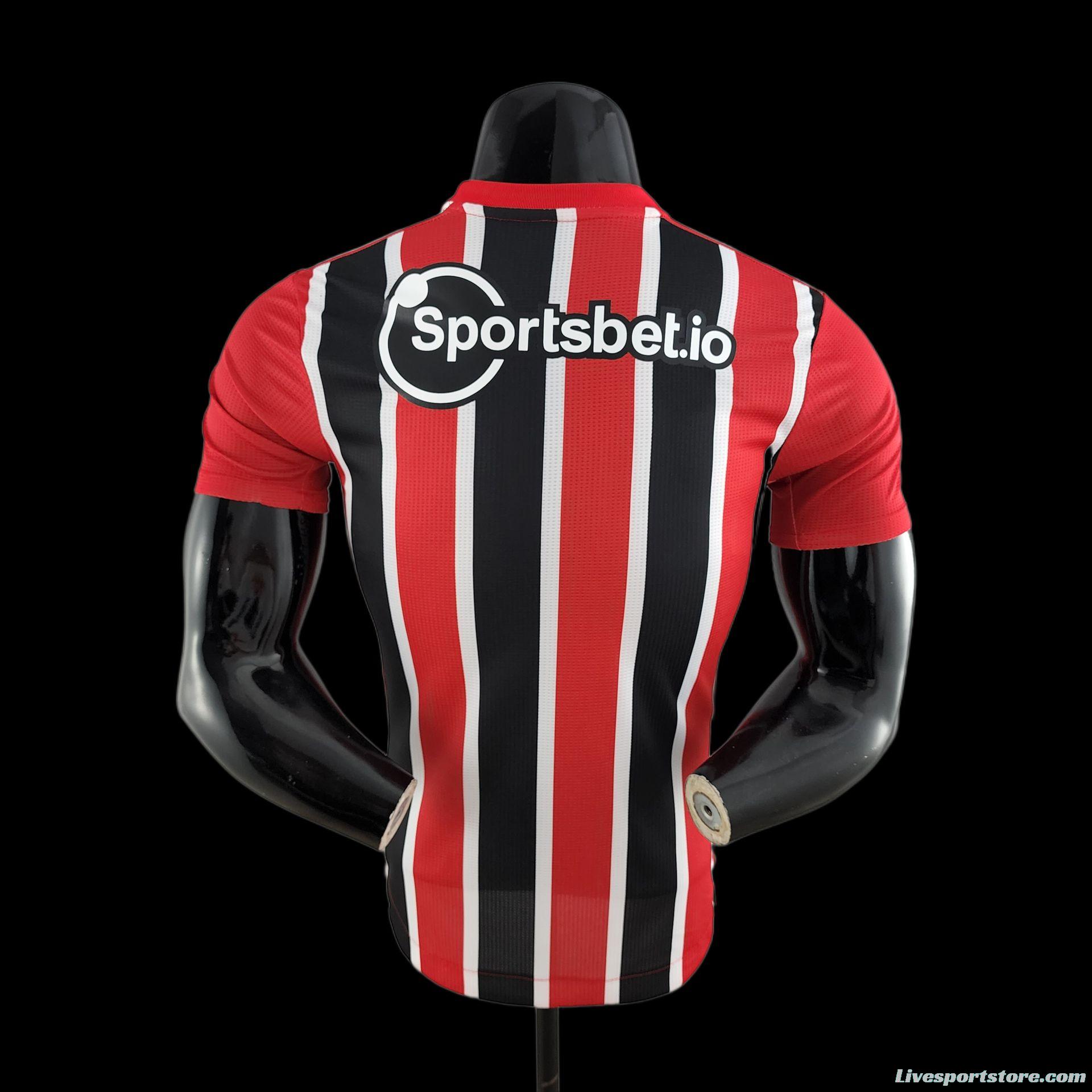 Player Version 22/23 Sao Paulo Away Soccer Jersey