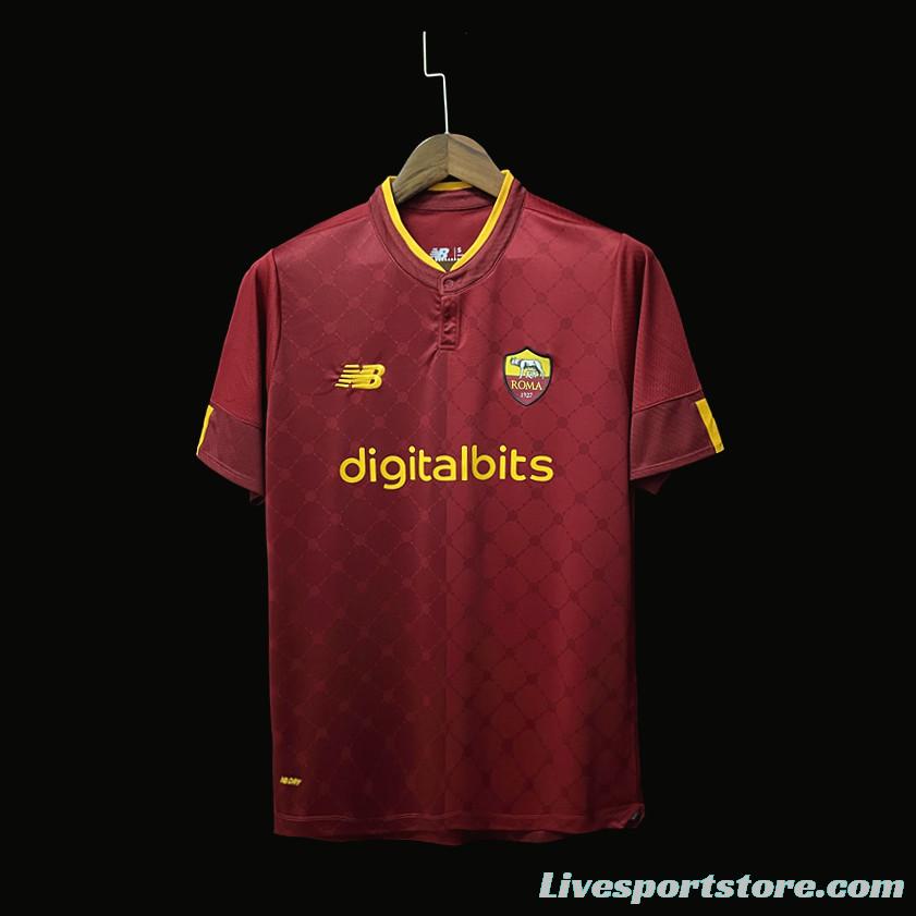 22/23 Roma Home Soccer Jersey