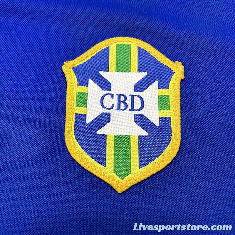 Retro 1957 Brazil Away Soccer Jersey