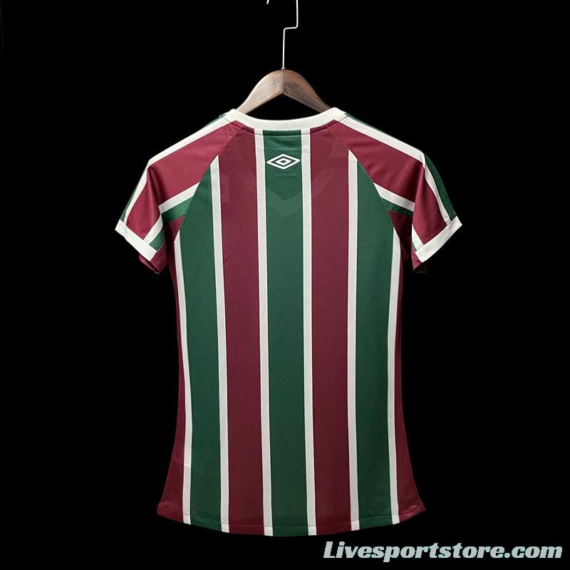 22/23 Fluminense Home Woman Soccer Jersey