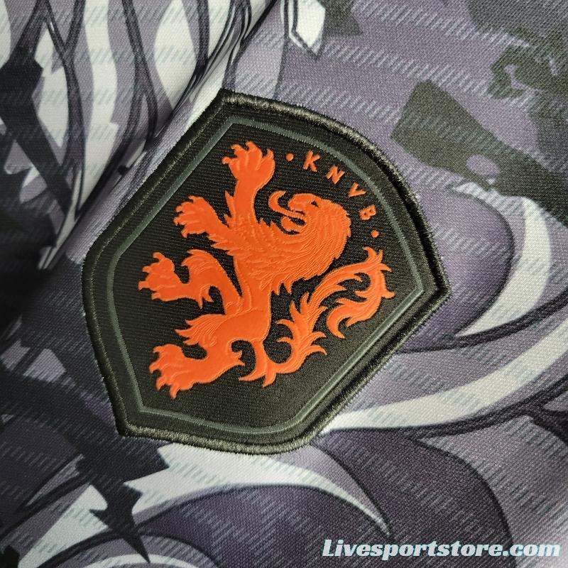 2022 Netherlands Black Training Jersey