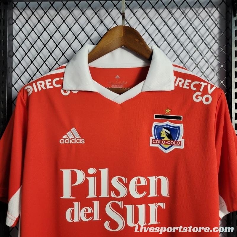 22/23 Colo Colo Third Red Soccer Jersey