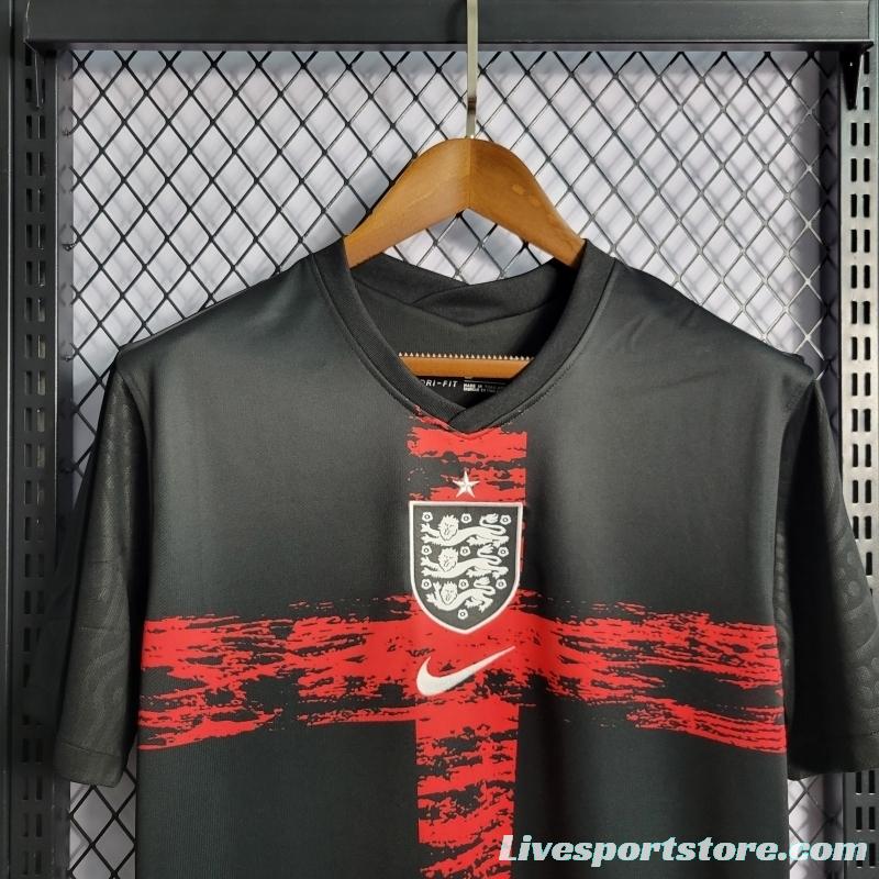 2022England Pre-Game Black Jersey