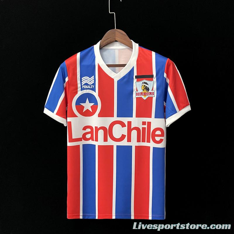 Retro 1986 Colo Colo home Soccer Jersey