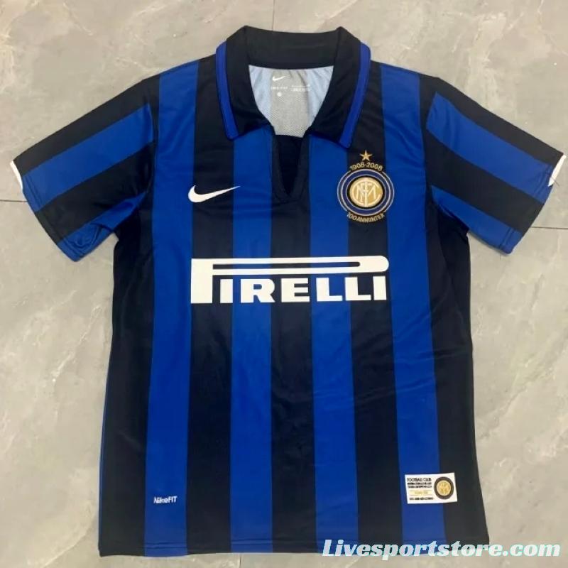 07 08 Inter Milan Home Soccer Jersey