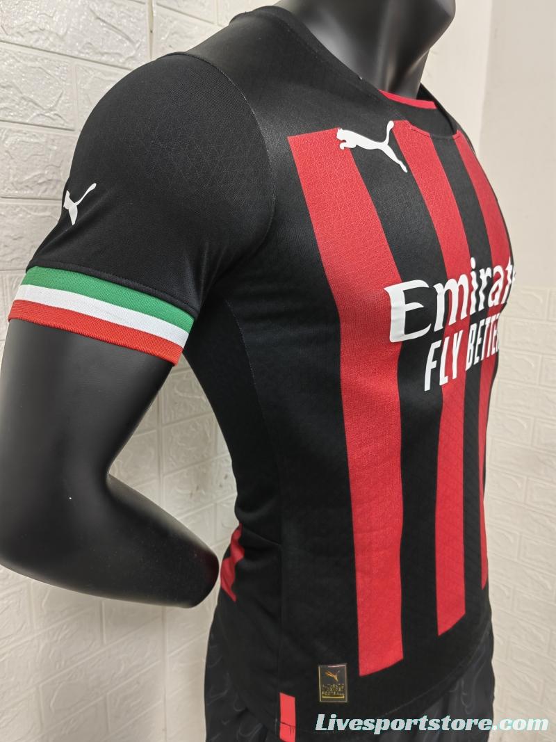 Player Version 22/23 AC Milan Home Soccer Jersey