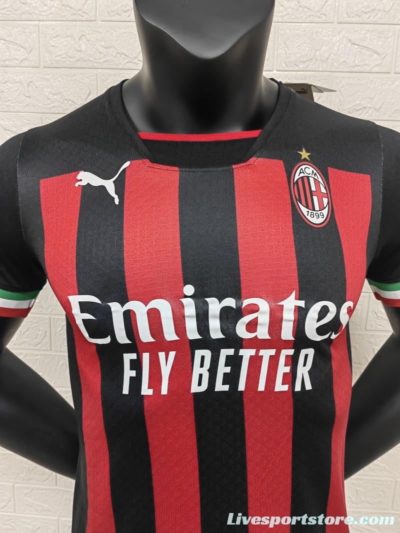 Player Version 22/23 AC Milan Home Soccer Jersey