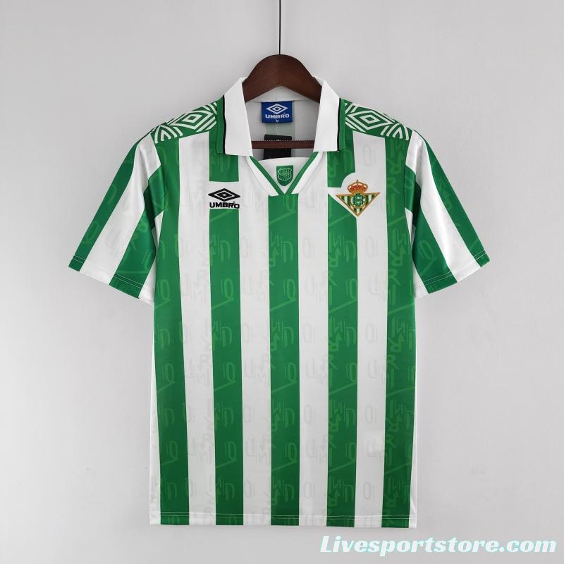 Retro 94/95 Real Betis Home Soccer Jersey