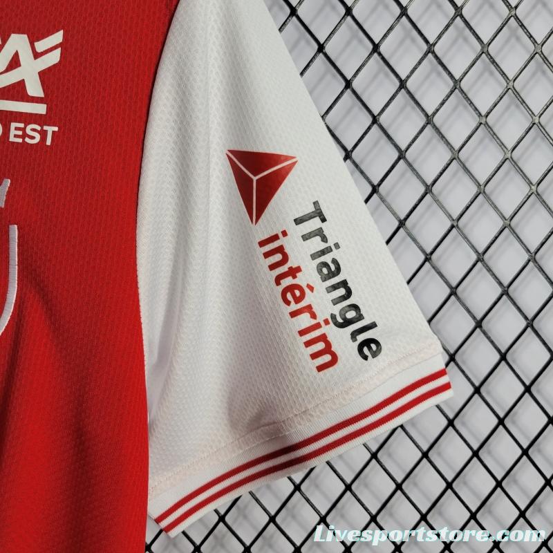 22/23 Reims Home Soccer Jersey