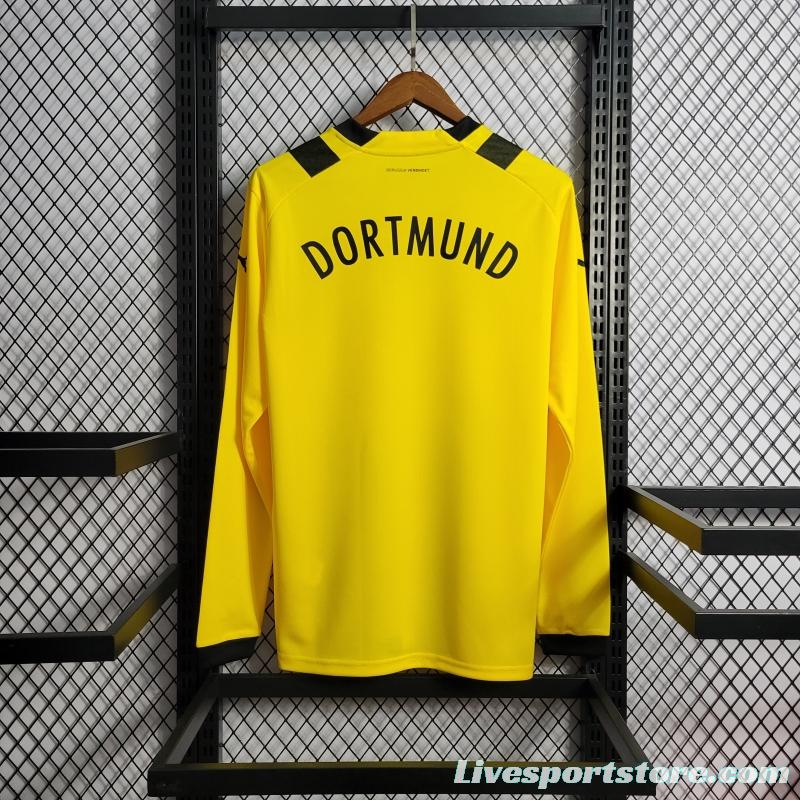 22/23 Long Sleeve Borussia Dortmund Home Soccer Jersey