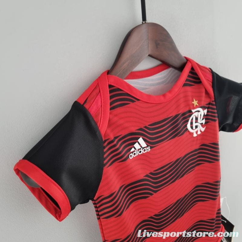 22/23 Flamengo Home Baby KM#0025 9-12 Soccer Jersey