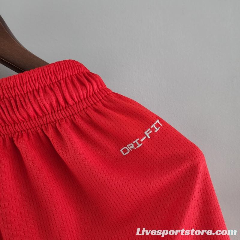 2022 NBA Jordan Shorts Red