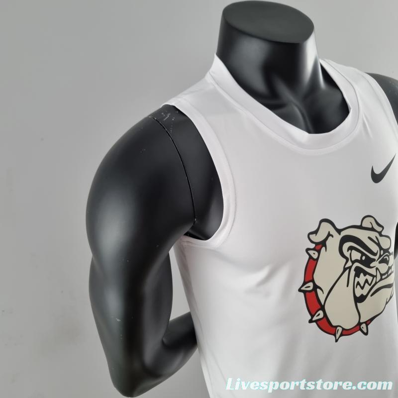 2022 Nike White Vest Shirts "Dog Logo "#K000192