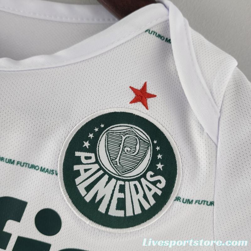 22/23 Palmeiras Away White Baby Jersey 9-12 MONTH KM#0034 9-12 Soccer Jersey