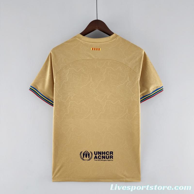 22/23 Barcelona Away Soccer Jersey