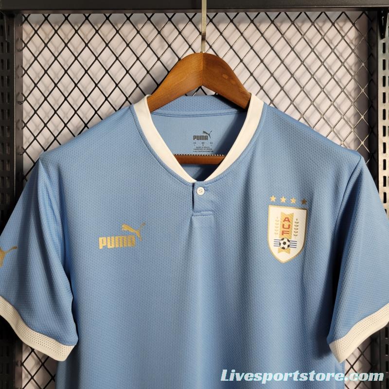 2022 Uruguay Home National Team Soccer Jersey