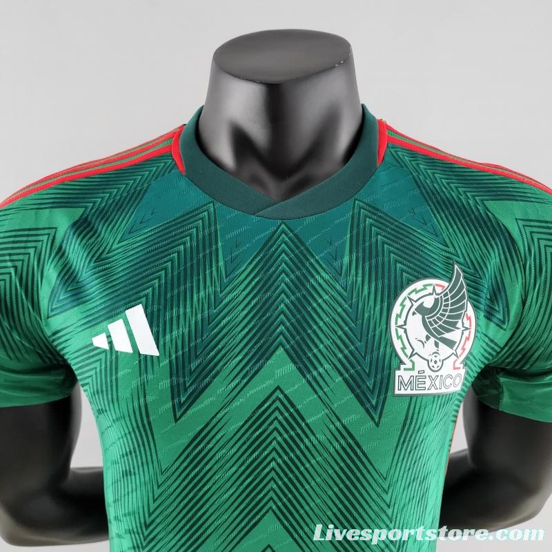 Player Version 2022 Mexico Home Soccer Jersey