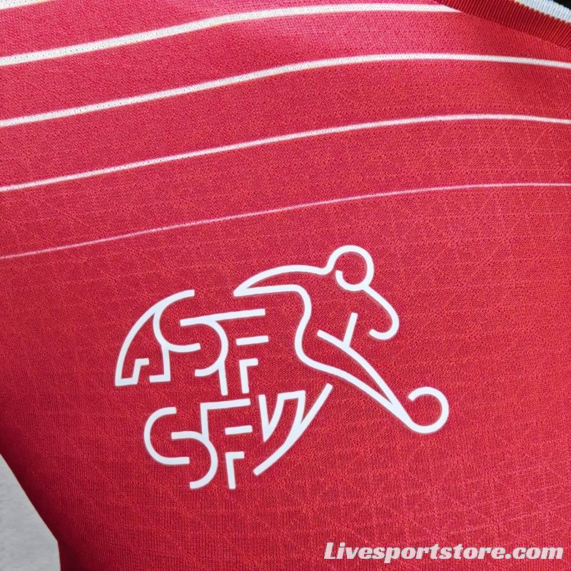 Player Version 2022 Switzerland Home Soccer Jersey