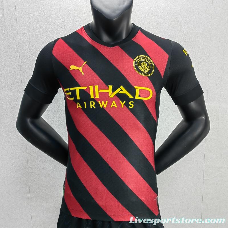 Player Version 22/23 Manchester City Away Soccer Jersey