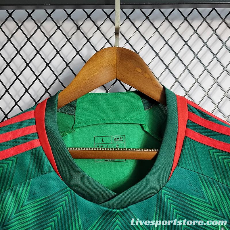 2022 Mexico Home Soccer Jersey