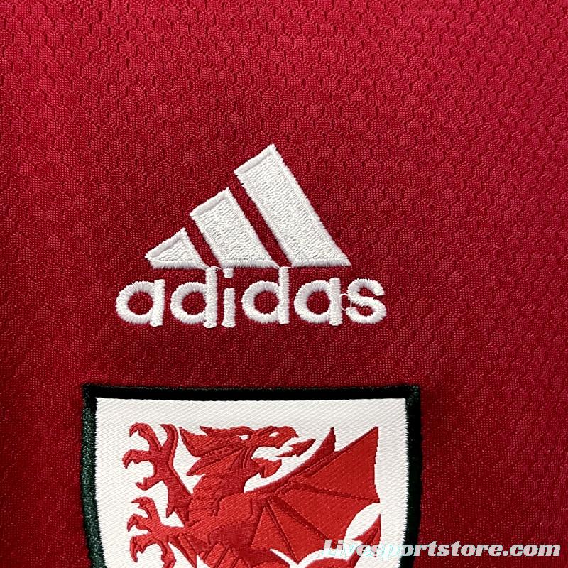 22/23 Wales Home Soccer Jersey