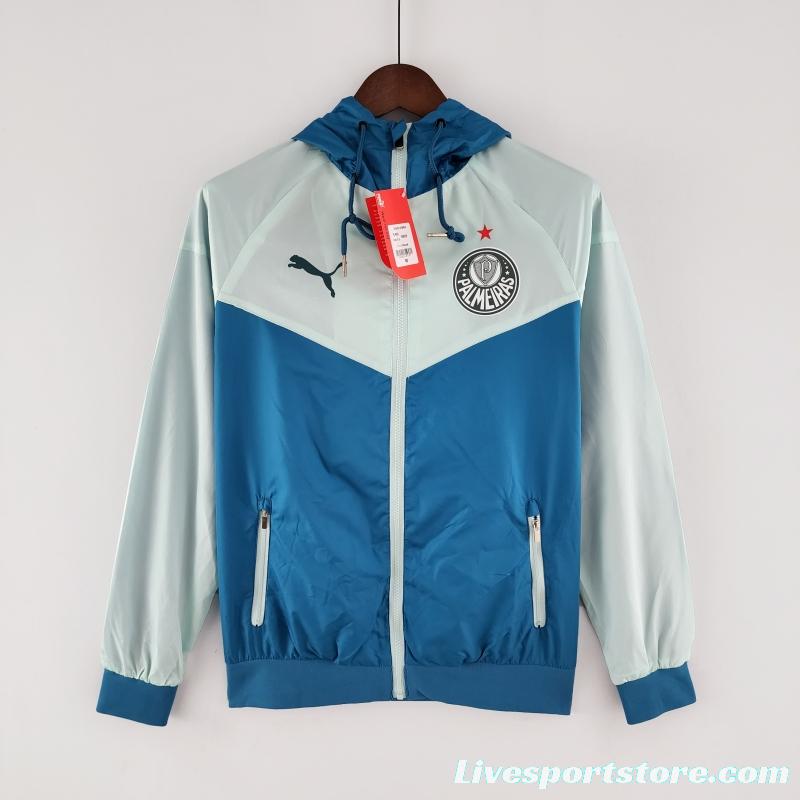 2022 Palmeiras Windbreaker Blue