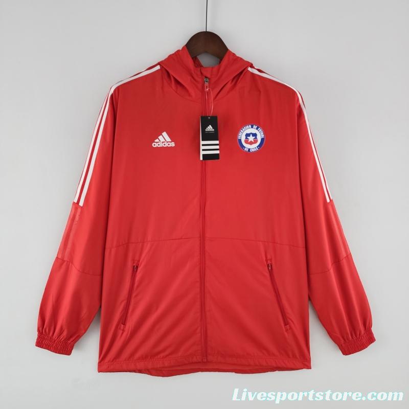 2022 Chile Windbreaker Red White