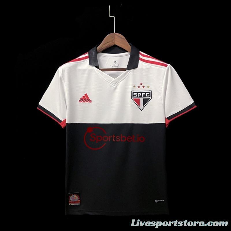 22/23 Sao Paulo Third + Full Sponsors Soccer Jersey