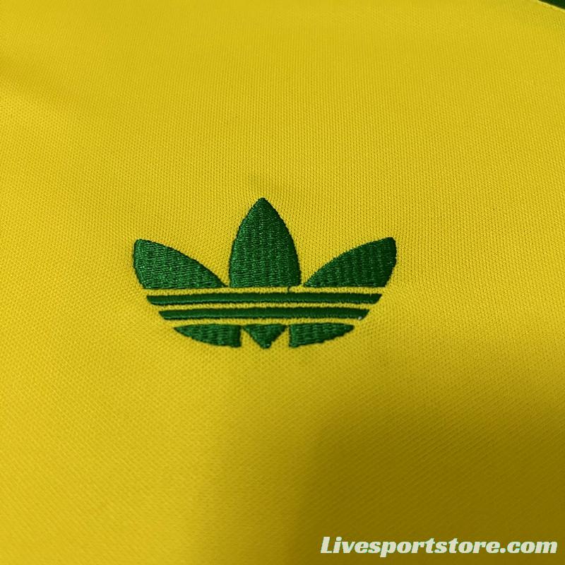 Retro 1978 Brazil Home Soccer Jersey