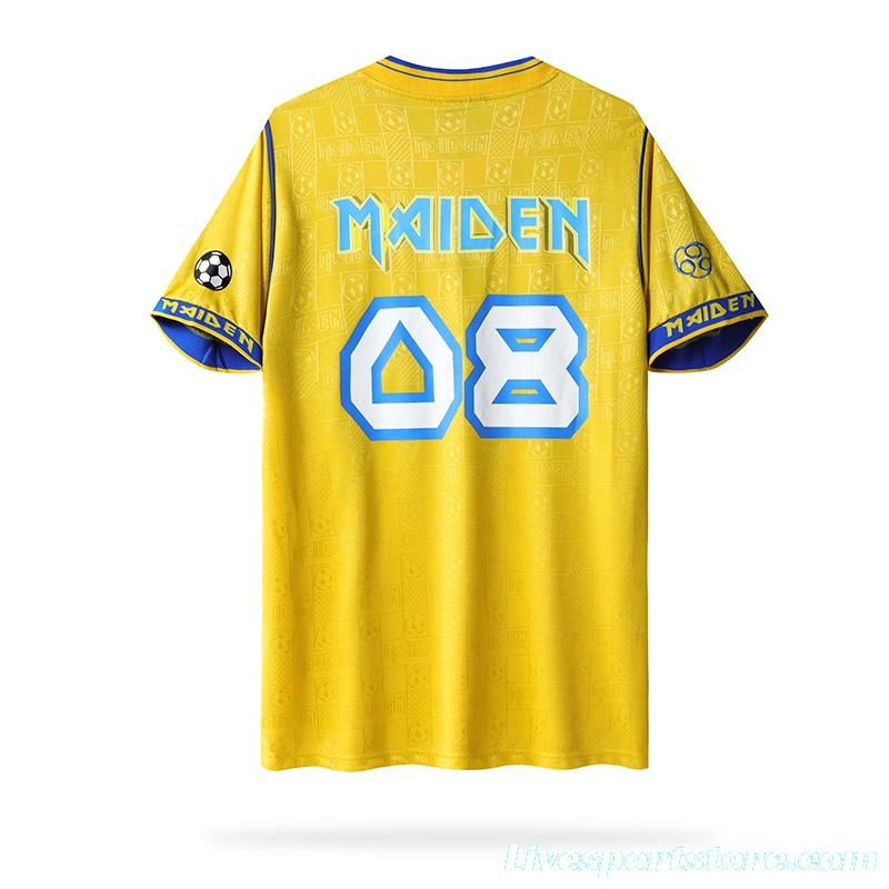 Retro 2018 West Ham United x Iron Maiden Yellow Jersey