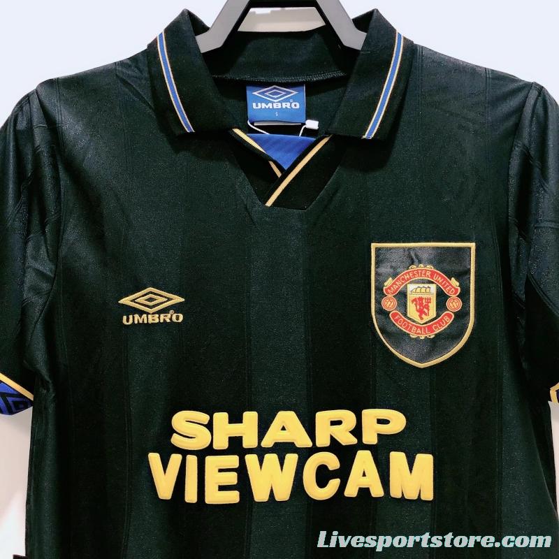 Retro 93/94 Manchester United Away Soccer Jersey