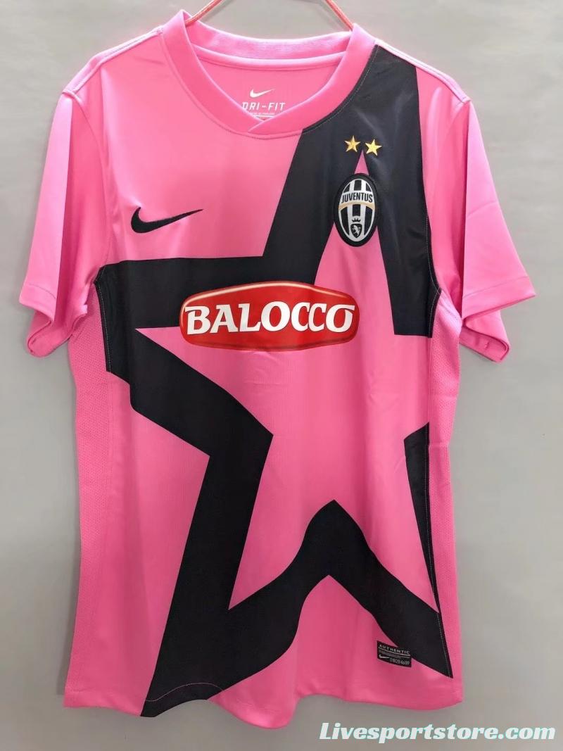 Retro 11/12 Juventus Away Pink Soccer Jersey