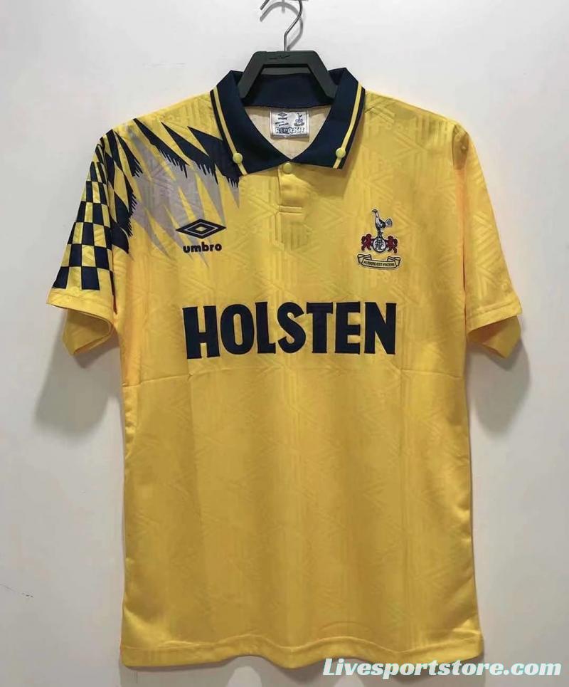 Retro 92/94 Tottenham Hotspur Away Soccer Jersey