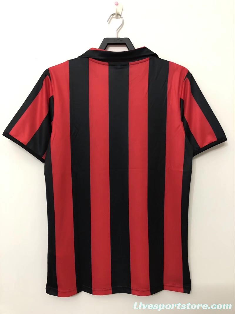 Retro 88/89AC Milan Home Soccer Jersey