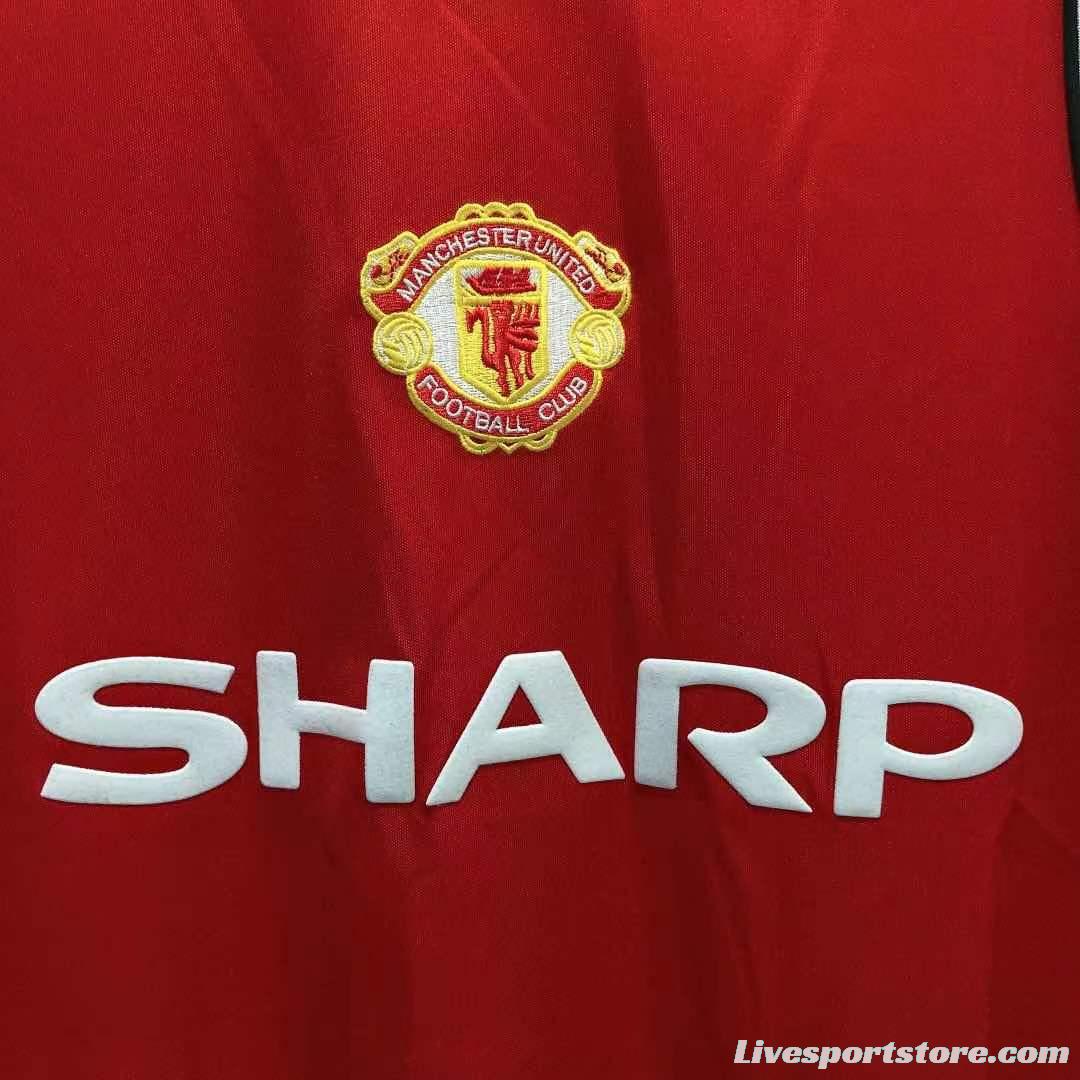 Retro 84/85 Manchester United Home Soccer Jersey