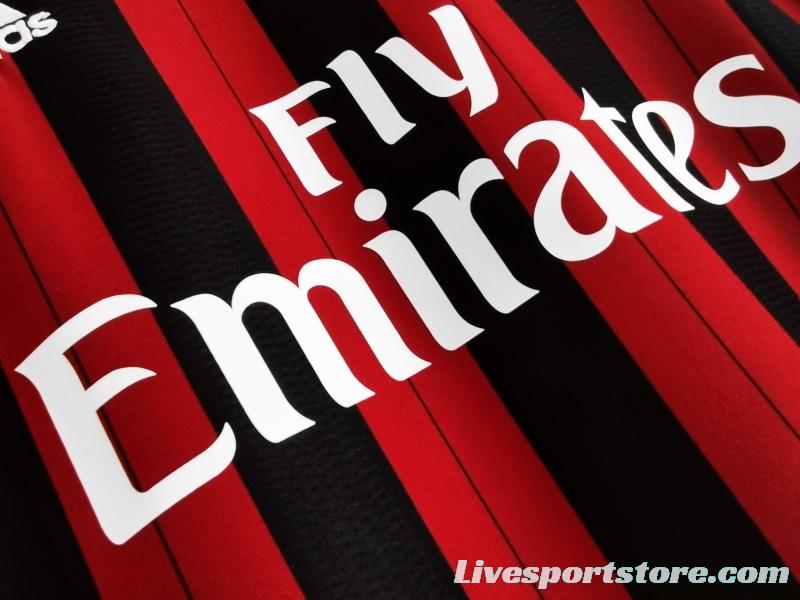 Retro 2013/14 AC Milan Home Soccer Jersey