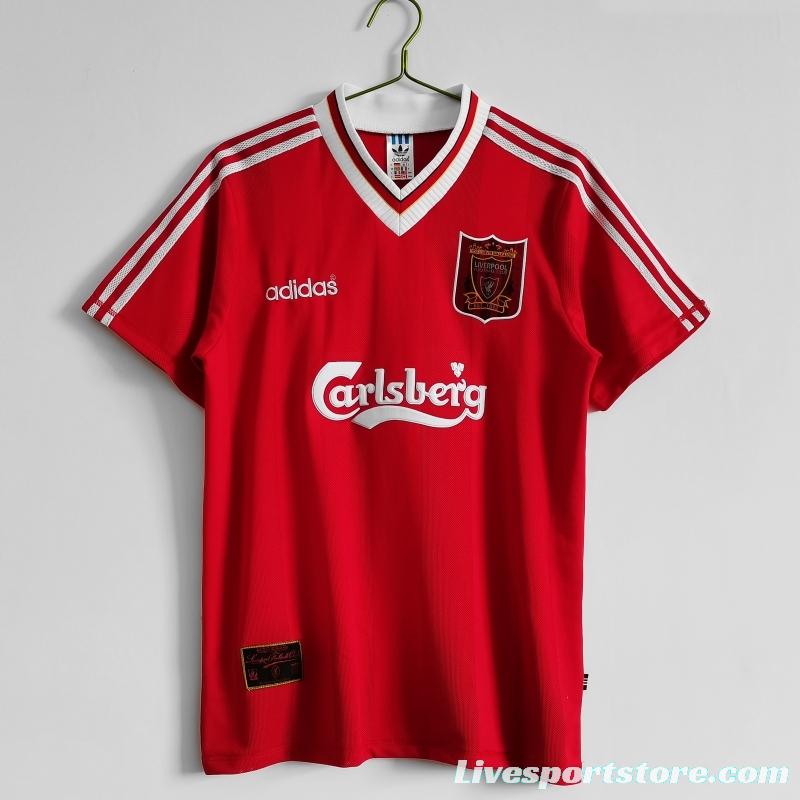 Retro 1995/96 Liverpool Home Soccer Jersey