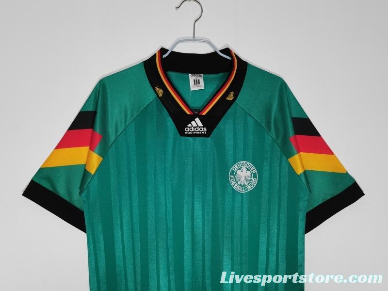 Retro 1992 Germany Away Soccer Jersey